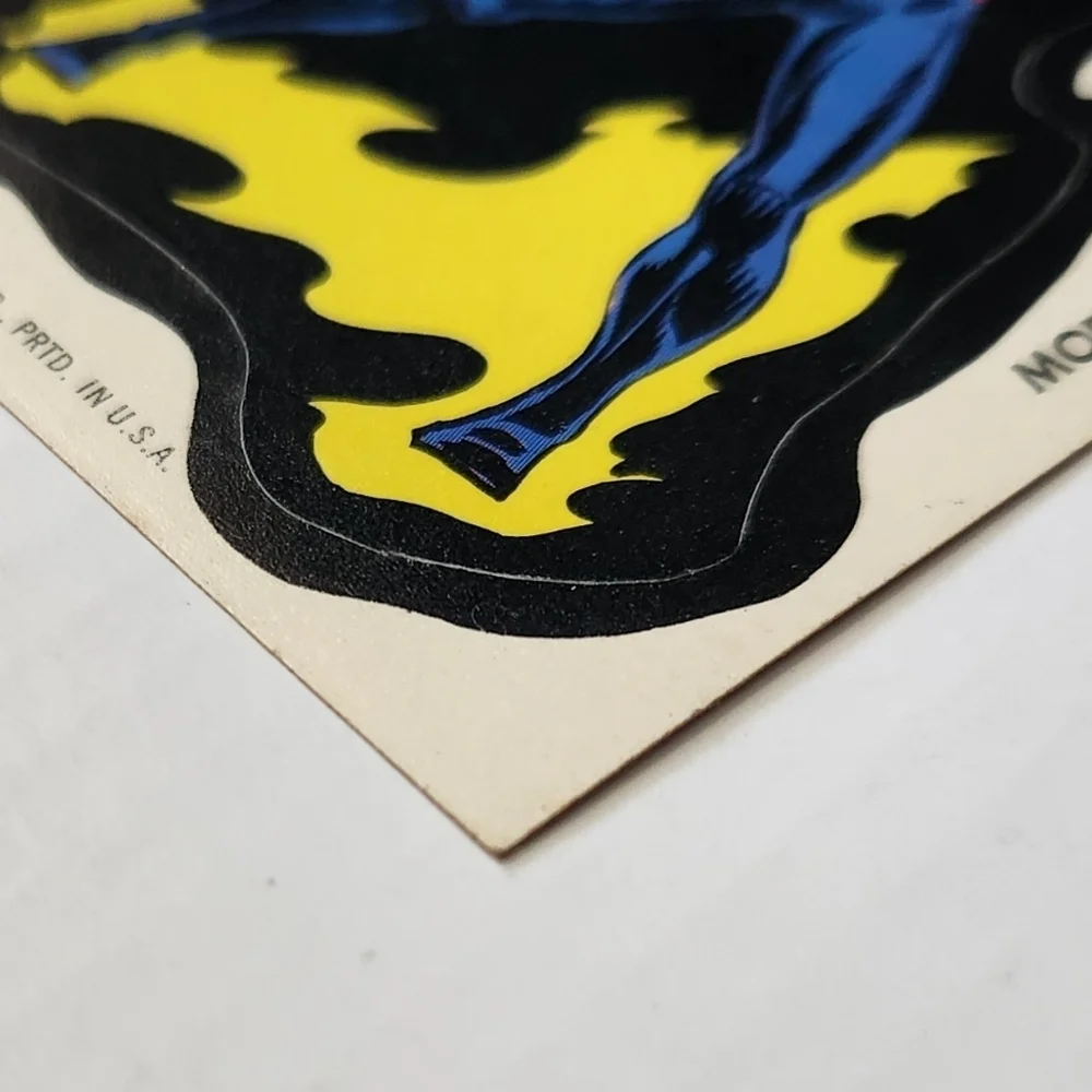 🧛‍♂️VINTAGE 1975 Topps Marvel Comic Book Heroes MORBIUS Sticker - Rare Tan Back
